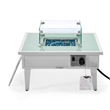 Leisuremod Walbrooke Square Patio Fire Pit Table with Aluminum Frame White