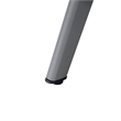 Leisuremod Walbrooke Round Patio Fire Pit Table with Aluminum Slats Frame Gray
