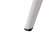 Leisuremod Walbrooke Round Patio Fire Pit Table with Aluminum Slats Frame White