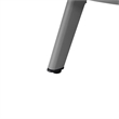 Leisuremod Walbrooke Round Patio Fire Pit Table with Aluminum Frame Gray