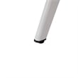 Leisuremod Walbrooke Round Patio Fire Pit Table with Aluminum Frame White