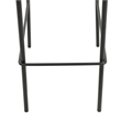 LeisureMod Euston Wicker Bar Stool with Black Metal Frame Set of 2 Black