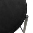 LeisureMod Euston Wicker Bar Stool with Black Metal Frame Set of 2 Black
