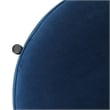 LeisureMod Euston Wicker Bar Stool with Black Metal Frame Set of 2 Navy Blue