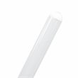LeisureMod Ervilla Wicker Bar Stool with White Powder Coated Metal Frame White