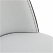 LeisureMod Tule Dining Chair with Velvet Seat Set of 4 Black/Platinum Blue