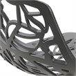 LeisureMod Devon Modern Bar Stool with Powder Coated Aluminum Frame Black