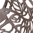 LeisureMod Devon Modern Bar Stool with Powder Coated Aluminum Frame Brown