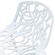 LeisureMod Devon Modern Bar Stool with Powder Coated Aluminum Frame White