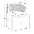 LeisureMod Ervilla Dining Armchair with White Steel Base and Velvet Seat Gray
