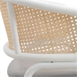 LeisureMod Ervilla Dining Armchair with White Steel Base and Velvet Seat Gray