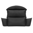 LeisureMod 2 person Double Egg Swing Chair Cushion in Black