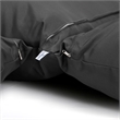 LeisureMod 2 person Double Egg Swing Chair Cushion in Black