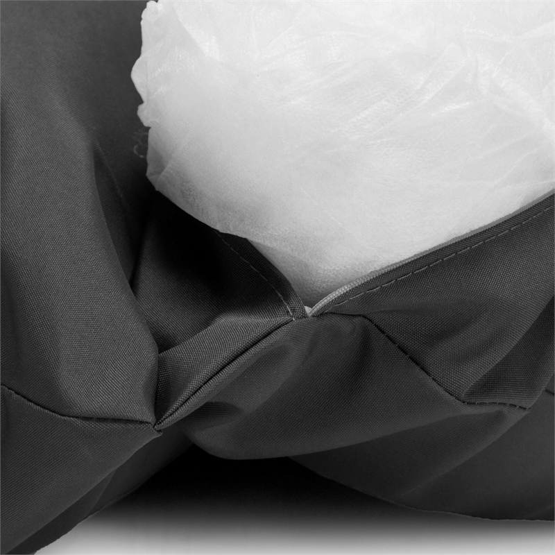 LeisureMod 2 person Double Egg Swing Chair Cushion in Black