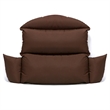 LeisureMod 2 person Double Egg Swing Chair Cushion in Brown