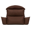 LeisureMod 2 person Double Egg Swing Chair Cushion in Brown