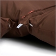 LeisureMod 2 person Double Egg Swing Chair Cushion in Brown