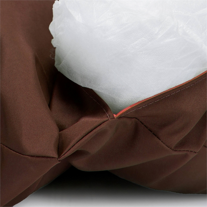 LeisureMod 2 person Double Egg Swing Chair Cushion in Brown