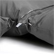 LeisureMod 2 person Double Egg Swing Chair Cushion in Dark Grey