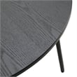 LeisureMod Tule 7-Piece Dining Set in Steel with 6 Chairs Black/White