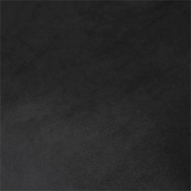 LeisureMod Ervilla Dining Chair in White Steel with Velvet Seat Set of 4 Black