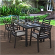 LeisureMod Chelsea Aluminum Patio Dining Armchair with Cushions in Light Gray