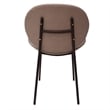 LeisureMod Servos Side Chair with Upholstered Faux Leather Seat Light Gray