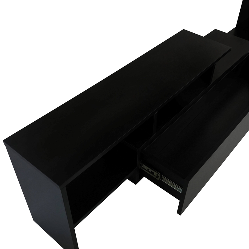 LeisureMod Surrey Mid-Century Wood TV Stand for TVs up to 60