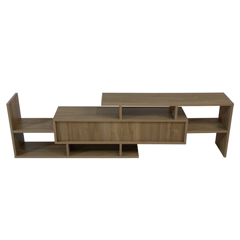 LeisureMod Surrey Mid-Century Wood TV Stand for TVs up to 60