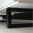 LeisureMod Avery Modern TV Stand with MDF Cabinet and Steel Legs White