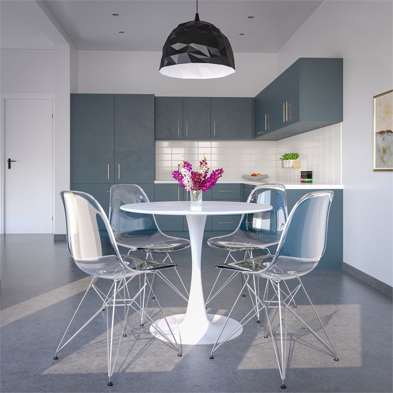 LeisureMod Bristol Dining Table with a 31