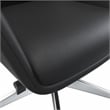 LeisureMod Summit Faux Leather High-Back Office Chair with Swivel Black