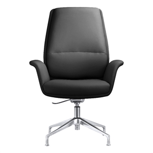 leisuremod summit faux leather office chair with adjustable height