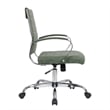 LeisureMod Benmar Modern Adjustable Leather Office Chair in Green