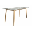 LeisureMod Zayle Dining Table with a Stone 71