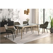 LeisureMod Zayle Dining Table with a Stone 71