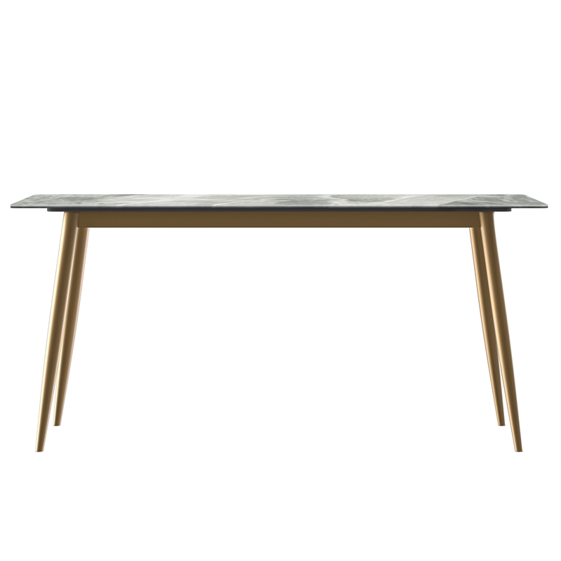 LeisureMod Zayle Dining Table with a Stone 71