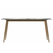 LeisureMod Zayle Dining Table with a Stone 71
