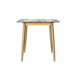 LeisureMod Zayle Dining Table with a Stone 71