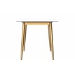 LeisureMod Zayle Dining Table with a Stone 71