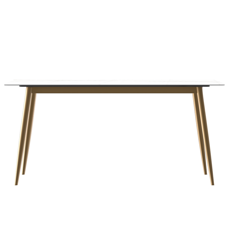 LeisureMod Zayle Dining Table with a Stone 71