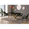 LeisureMod Voren Dining Table with 55