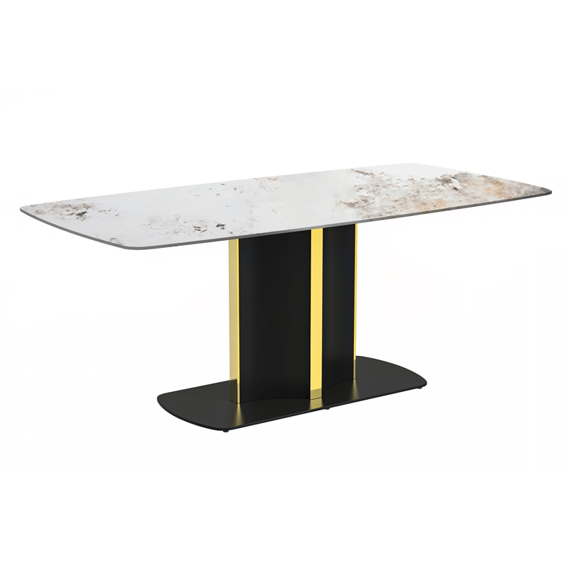 LeisureMod Sylva Dining Table with 55