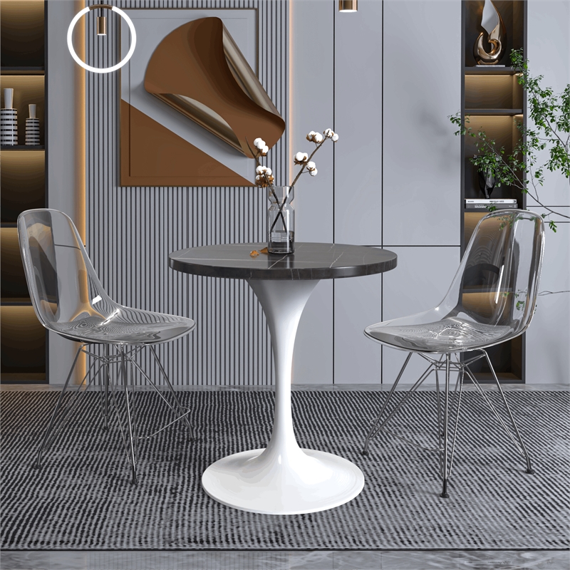 LeisureMod Verve Dining Table with a 27