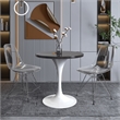 LeisureMod Verve Dining Table with a 27