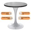 LeisureMod Verve Dining Table with a 27