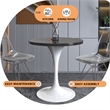 LeisureMod Verve Dining Table with a 27