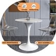 LeisureMod Verve Dining Table with a 27