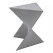 LeisureMod Randolph Modern Triangle End Table in Grey Set of 4