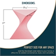 LeisureMod Randolph Modern Triangle End Table in Pink Set of 4